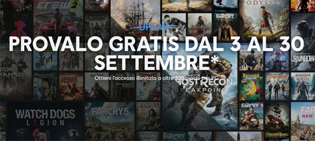 Prova Gratis Dal 3 Al 30 Settembre